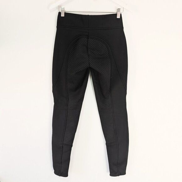 Horze Active Black Winter Silicone Full Seat Pull On Tights - Picture 3 of 8